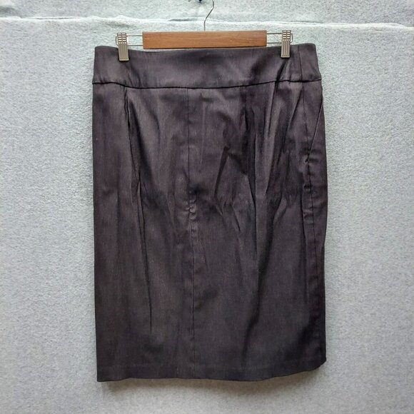 Tribal 14W Black Pencil Skirt With Button Detail For Women - Picture 2 of 6